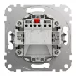 Schneider Electric SDD111105 csillárkapcsoló (105), fehér burkolattal, rugós bekötés, kerét nélkül, süllyesztett, 10A 250V IP20 (Sedna Design / Elements)