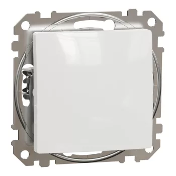   Schneider Electric SDD111106 váltókapcsoló (106), fehér burkolattal, rugós bekötés, kerét nélkül, süllyesztett, 10A 250V IP20 (Sedna Design / Elements)