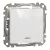 Schneider Electric SDD111106L váltókapcsoló (106), fehér burkolattal, kék jelzőfénnyel, rugós bekötés, kerét nélkül, süllyesztett, 10A 250V IP20 (Sedna Design / Elements)