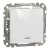 Schneider Electric SDD111106N váltókapcsoló (106), fehér burkolattal, piros ellenőrzőfénnyel, rugós bekötés, kerét nélkül, süllyesztett, 10A 250V IP20 (Sedna Design / Elements)