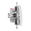Schneider Electric SDD111106 váltókapcsoló (106), fehér burkolattal, rugós bekötés, kerét nélkül, süllyesztett, 10A 250V IP20 (Sedna Design / Elements)