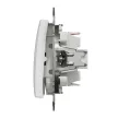 Schneider Electric SDD111106 váltókapcsoló (106), fehér burkolattal, rugós bekötés, kerét nélkül, süllyesztett, 10A 250V IP20 (Sedna Design / Elements)