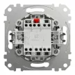 Schneider Electric SDD111106 váltókapcsoló (106), fehér burkolattal, rugós bekötés, kerét nélkül, süllyesztett, 10A 250V IP20 (Sedna Design / Elements)