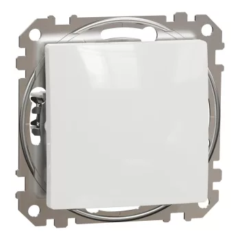   Schneider Electric SDD111107 keresztkapcsoló (107), fehér burkolattal, rugós bekötés, kerét nélkül, süllyesztett, 10A 250V IP20 (Sedna Design / Elements)