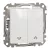 Schneider Electric SDD111114 redőnynyomó, fehér burkolattal, rugós bekötés, kerét nélkül, süllyesztett, 10A 250V IP20 (Sedna Design / Elements)