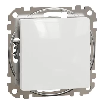   Schneider Electric SDD111116 váltóérintkezős nyomó (N106), fehér burkolattal, rugós bekötés, kerét nélkül, süllyesztett, 10A 250V IP20 (Sedna Design / Elements)
