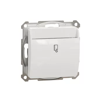   Schneider Electric SDD111121E kártyás kapcsoló 10 mp késleltetéssel, fehér burkolattal, csavaros bekötés, kerét nélkül, süllyesztett, 8A 250V IP20 (Sedna Design / Elements)