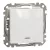 Schneider Electric SDD111162N kétpólusú kapcsoló (102), fehér burkolattal, piros ellenőrzőfénnyel, rugós bekötés, kerét nélkül, süllyesztett, 16A 250V IP20 (Sedna Design / Elements)