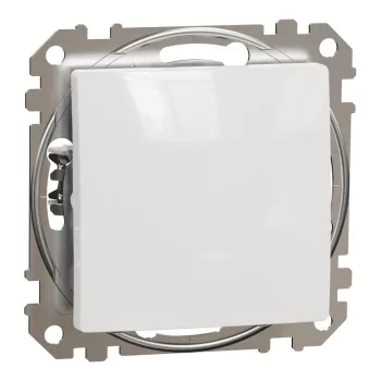   Schneider Electric SDD111166 váltókapcsoló (106), fehér burkolattal, rugós bekötés, kerét nélkül, süllyesztett, 16A 250V IP20 (Sedna Design / Elements)
