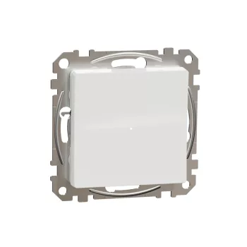   Schneider Electric SDD111381 Wiser Univerzális nyomógombos LED fényerőszabályzó 200 W 230V AC, fehér burkolattal, keret nélkül, csavaros bekötés (Sedna Design / Elements)