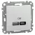 Schneider Electric SDD111405 Dupla USB töltő A+C típusú 3A - 21W, fehér burkolattal, keret nélkül, csavaros bekötés (Sedna Design / Elements)