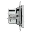 Schneider Electric SDD111405 Dupla USB töltő A+C típusú 3A - 21W, fehér burkolattal, keret nélkül, csavaros bekötés (Sedna Design / Elements)