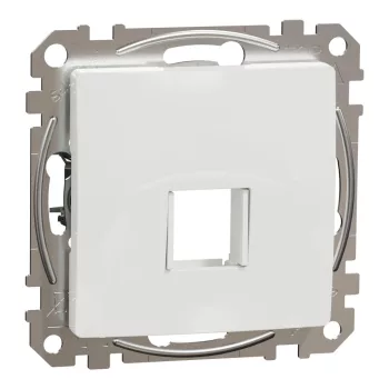  Schneider Electric SDD111421 Egyes adapter Keystone (RJ45, RJ11, HDMI, VGA) csatlakozóhoz, fehér burkolattal, keret nélkül (Sedna Design / Elements)