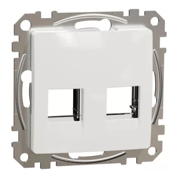   Schneider Electric SDD111442C Dupla adapter RDM betétekhez, fehér burkolattal, keret nélkül (Sedna Design / Elements)