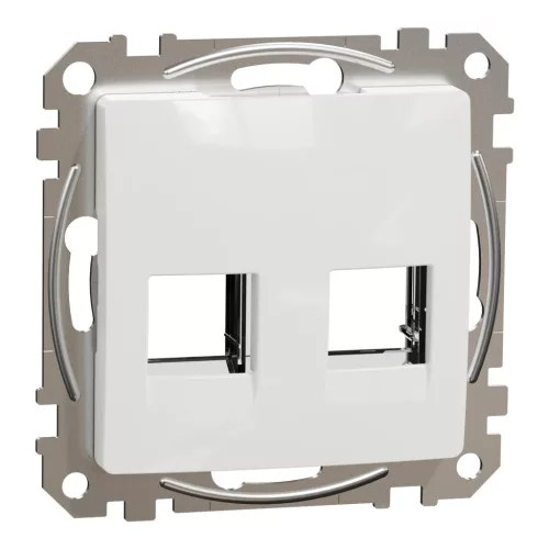 Schneider Electric SDD111442C Dupla adapter RDM betétekhez, fehér burkolattal, keret nélkül (Sedna Design / Elements)