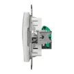 Schneider Electric SDD111451 Informatikai csatlakozóaljzat 1xRJ45, Cat5e UTP, fehér burkolattal, keret nélkül, csavaros bekötés (Sedna Design / Elements)