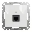 Schneider Electric SDD111451 Informatikai csatlakozóaljzat 1xRJ45, Cat5e UTP, fehér burkolattal, keret nélkül, csavaros bekötés (Sedna Design / Elements)