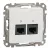 Schneider Sedna SDD111452 2x RJ45 Cat5e UTP adatcsatlakozó aljzat fehér