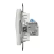 Schneider Electric SDD111461S Informatikai csatlakozóaljzat 1xRJ45, Cat6 STP, fehér burkolattal, keret nélkül, csavaros bekötés (Sedna Design / Elements)