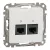 Schneider Sedna SDD111467 2x RJ45 Cat6A UTP adatcsatlakozó aljzat fehér