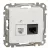 Schneider Sedna SDD111468 RJ11 RJ45 Cat6 UTP kombinált aljzat fehér