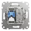 Schneider Electric SDD111469T kombinált csatlakozóaljzat 1xRJ45 + 1xTV (informatikai UTP cat6 + végzáró 4dB) fehér burkolattal, keret nélkül, csavaros bekötés (Sedna Design / Elements)