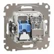 Schneider Electric SDD111469T kombinált csatlakozóaljzat 1xRJ45 + 1xTV (informatikai UTP cat6 + végzáró 4dB) fehér burkolattal, keret nélkül, csavaros bekötés (Sedna Design / Elements)