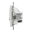 Schneider Electric SDD111469T kombinált csatlakozóaljzat 1xRJ45 + 1xTV (informatikai UTP cat6 + végzáró 4dB) fehér burkolattal, keret nélkül, csavaros bekötés (Sedna Design / Elements)