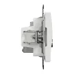Schneider Electric SDD111469T kombinált csatlakozóaljzat 1xRJ45 + 1xTV (informatikai UTP cat6 + végzáró 4dB) fehér burkolattal, keret nélkül, csavaros bekötés (Sedna Design / Elements)