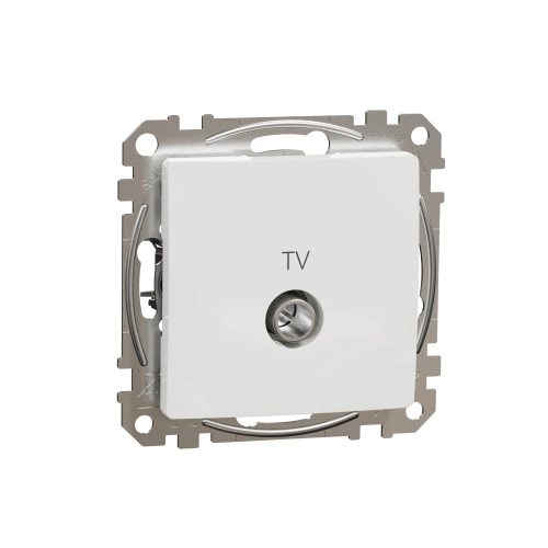 Schneider Electric SDD111471 végzáró TV csatlakozóaljzat 4 dB, fehér burkolattal, keret nélkül, csavaros bekötés (Sedna Design / Elements)