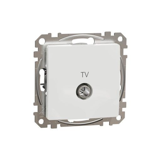 Schneider Electric SDD111474 átmenő TV csatlakozóaljzat 7 dB, fehér burkolattal, keret nélkül, csavaros bekötés (Sedna Design / Elements)