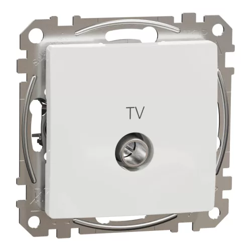 Schneider Electric SDD111474 átmenő TV csatlakozóaljzat 7 dB, fehér burkolattal, keret nélkül, csavaros bekötés (Sedna Design / Elements)