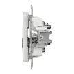 Schneider Electric SDD111474R átmenő TV-Rádió csatlakozóaljzat 7 dB(TV) 10 dB(Rádió) , fehér burkolattal, keret nélkül, csavaros bekötés (Sedna Design / Elements)