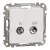Schneider Electric SDD111474S átmenő TV-SAT csatlakozóaljzat 7 dB(TV) 3 dB (SAT), fehér burkolattal, keret nélkül, csavaros bekötés (Sedna Design / Elements)