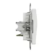Schneider Electric SDD111491 telefoncsatlakozó 1xRJ11, fehér burkolattal, keret nélkül, csavaros bekötés (Sedna Design / Elements)