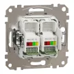Schneider Electric SDD111492 telefoncsatlakozó 2xRJ11, fehér burkolattal, keret nélkül, csavaros bekötés (Sedna Design / Elements)