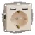 Schneider Electric SDD112052 2P+F csatlakozóaljzat biztonsági zsaluval (gyermekvédelemmel), dupla A+A USB töltővel, bézs burkolattal, keret nélkül, 16A 250V AC, rugós bekötés (Sedna Design / Elements)