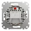 Schneider Electric SDD112101 egypólusú kapcsoló (101), bézs burkolattal, rugós bekötés, kerét nélkül, süllyesztett, 10A 250V IP20 (Sedna Design / Elements)