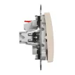 Schneider Electric SDD112101 egypólusú kapcsoló (101), bézs burkolattal, rugós bekötés, kerét nélkül, süllyesztett, 10A 250V IP20 (Sedna Design / Elements)