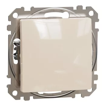   Schneider Electric SDD112106 váltókapcsoló (106), bézs burkolattal, rugós bekötés, kerét nélkül, süllyesztett, 10A 250V IP20 (Sedna Design / Elements)