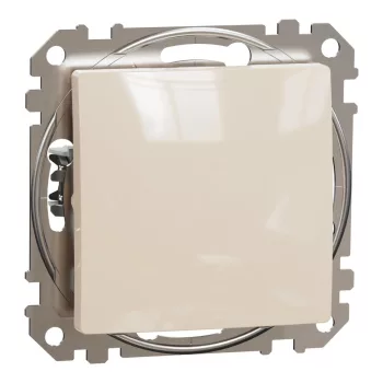   Schneider Electric SDD112107 keresztkapcsoló (107), bézs burkolattal, rugós bekötés, kerét nélkül, süllyesztett, 10A 250V IP20 (Sedna Design / Elements)
