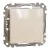Schneider Electric SDD112107 keresztkapcsoló (107), bézs burkolattal, rugós bekötés, kerét nélkül, süllyesztett, 10A 250V IP20 (Sedna Design / Elements)