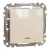 Schneider Electric SDD112111L egypólusú nyomó (N101), bézs burkolattal, kék jelzőfénnyel, rugós bekötés, kerét nélkül, süllyesztett, 10A 250V IP20 (Sedna Design / Elements)