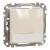 Schneider Electric SDD112143L egypólusú nyomó (N101), bézs burkolattal, címketartóval, rugós bekötés, kerét nélkül, süllyesztett, 10A 250V IP20 (Sedna Design / Elements)