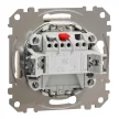 Schneider Electric SDD112143L egypólusú nyomó (N101), bézs burkolattal, címketartóval, rugós bekötés, kerét nélkül, süllyesztett, 10A 250V IP20 (Sedna Design / Elements)