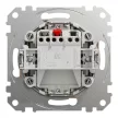 Schneider Electric SDD112143L egypólusú nyomó (N101), bézs burkolattal, címketartóval, rugós bekötés, kerét nélkül, süllyesztett, 10A 250V IP20 (Sedna Design / Elements)