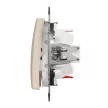 Schneider Electric SDD112162 kétpólusú kapcsoló (102), bézs burkolattal, rugós bekötés, kerét nélkül, süllyesztett, 16A 250V IP20 (Sedna Design / Elements)