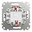 Schneider Electric SDD112162 kétpólusú kapcsoló (102), bézs burkolattal, rugós bekötés, kerét nélkül, süllyesztett, 16A 250V IP20 (Sedna Design / Elements)