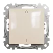 Schneider Electric SDD112162 kétpólusú kapcsoló (102), bézs burkolattal, rugós bekötés, kerét nélkül, süllyesztett, 16A 250V IP20 (Sedna Design / Elements)