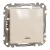 Schneider Electric SDD112166L váltókapcsoló (106), bézs burkolattal, kék jelzőfénnyel, rugós bekötés, kerét nélkül, süllyesztett, 16A 250V IP20 (Sedna Design / Elements)